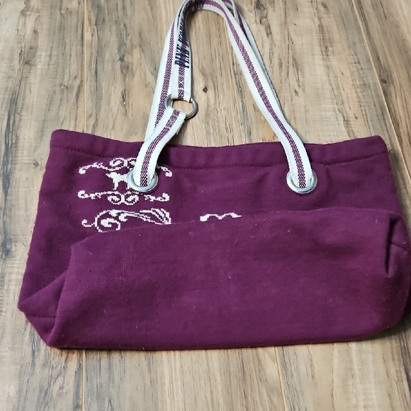 Vintage Victoria's Secret Pink Tote Bag - Purple Burgandy And Cream - Picture 14 of 15